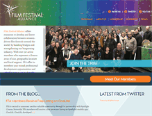 Tablet Screenshot of filmfestivalalliance.org